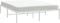 vidaXL - Bedframe - metaal - wit - 160x200 - cm