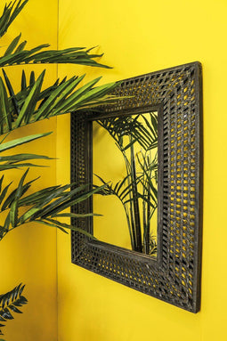 PTMD yenna zwart metalen spiegel l