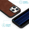 iMoshion Hoesje Geschikt voor iPhone 15 Pro Hoesje Met Pasjeshouder - iMoshion Uitneembare 2-in-1 Luxe Bookcase - Bruin