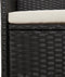 vidaXL - Tuinstoelen - 4 - st - met - kussens - poly - rattan - zwart