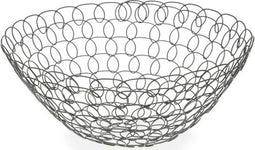 Fruitschaal Grijs Metaal (28 x 12 x 28 cm)