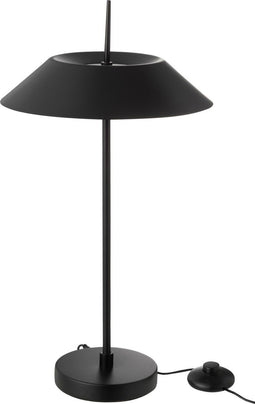 J-Line tafellamp - metaal - zwart - LED lichtjes