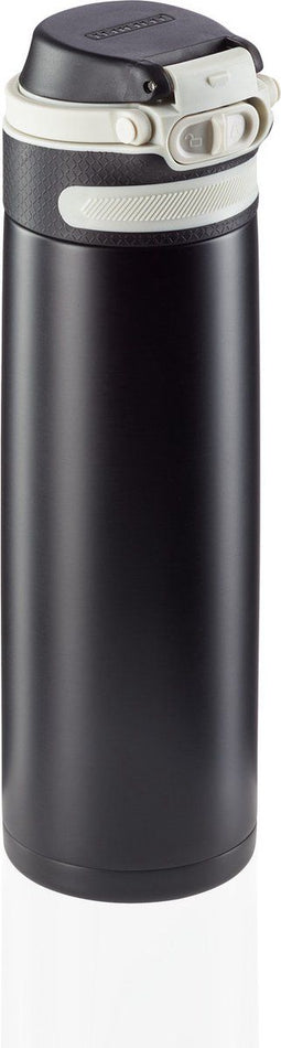Leifheit Flip - Isoleerbeker - 600 ml - Lekvrij - Zwart