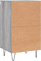 vidaXL - Dressoir - 40x35x70 - cm - bewerkt - hout - grijs - sonoma