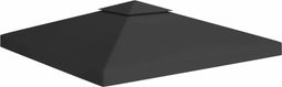vidaXL - Prieeldak - 2-laags - 310 - g/m² - 3x3 - m - zwart