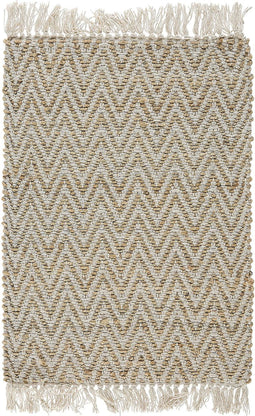 AFRIN - Laagpolig vloerkleed - Beige - 50 x 80 cm - Katoen