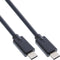 InLine 35702A - USB 3.2 Gen.2 Type C naar Type C Kabel - SuperSpeed 20Gbps - Zwart (2 meter)