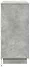 vidaXL - Dressoir - met - LED - Beton - Grijs - 71x34,5x75 - cm - Geperst - Hout