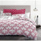 Noorse hoes HOME LINGE PASSION Wit Bordeaux 240 x 260 cm