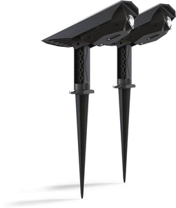 Calex Padoa - Solar Prikspot - Waterdicht - Warm Wit Licht - Zwart (2 stuks)