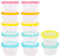 Badabulle veel van 12 badabowls - Gradueerde Conservation Boxes 250ml - Herinschrijving oppervlak