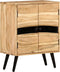 vidaXL - Dressoir - 57x34x75 - cm - massief - acaciahout