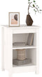 vidaXL - Nachtkastje - 40x35x55 - cm - massief - grenenhout - wit