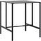 vidaXL - Bartafel - 100x100x110 - cm - gepoedercoat - staal - zwart