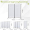 Angel Living Kamerscherm - 2 Panelen - 162cm Hoog - Flexibel - Beige/Natuurlijk