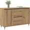 vidaXL - Dressoir - met - Deuren - & - Lades - Artisan - Eiken - 101,5x35x70 - cm