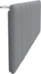 vidaXL - Hoofdbordkussen - 160 - cm - stof - lichtgrijs