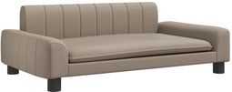 vidaXL - Hondenmand - 90x53x30 - cm - kunstleer - cappuccinokleurig
