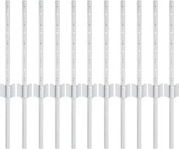 vidaXL - Hekpalen - 11 - stuks - U-vorm - 40 - cm - Gegalvaniseerd - Staal
