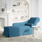 vidaXL - Chaise - longue - met - bolster - en - rechterarmleuning - fluweel - blauw