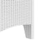 vidaXL - Tuinstoelen - met - kussens - 2 - stuks - Witte - Poly - Rattan