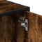 vidaXL - Wastafelkast - 90x33x60 - cm - bewerkt - hout - gerookt - eikenkleurig