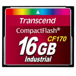 Transcend CF170 - CompactFlash - 16 GB - Leessnelheid 90 MB/s - Schrijfsnelheid 60 MB/s