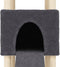 vidaXL - Kattenmeubel - met - sisal - krabpalen - 153 - cm - donkergrijs