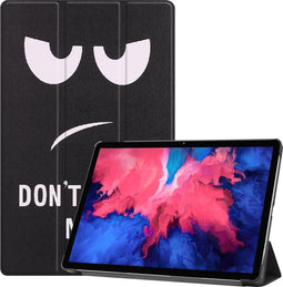 imoshion Tablet Hoes - Geschikt voor Lenovo Tab P11 Plus, Lenovo Tab P11 - Design Trifold Bookcase - Don't touch