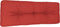 vidaXL - Palletkussen - 120x40x12 - cm - stof - rood