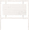 vidaXL - Hoofdbord - 95,5x4x100 - cm - massief - grenenhout - wit