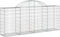 vidaXL - Schanskorven - 15 - st - gewelfd - 200x30x80/100 - cm - ijzer