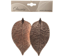 Metalen blad met hanger, set van 2