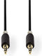 Nedis CABW22000AT100 - 3.5mm analoge kabel - Verbinding smartphone/tablet met homecinema/autoradio - Grijs