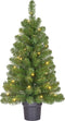 Black Box Trees Norton - Kunstkerstboom met LED Verlichting - H90 x Ø50 cm - Groen