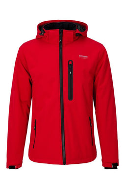 Nordberg Laser - Gevoerde Softshell Ski Jas Heren - Ademend Winddicht - Rood XXL