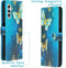 iMoshion Hoesje Geschikt voor Samsung Galaxy A14 (5G) Hoesje Met Pasjeshouder - iMoshion Design Softcase Bookcase - Blauw / Blue Butterfly
