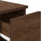 vidaXL - Nachtkastje - met - lade - 20x36x60 - cm - bruin - eikenkleur