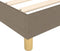 vidaXL - Bedframe - zonder - matras - 80x200 - cm - stof - taupe