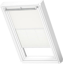VELUX U04 - Verduisterend Rolgordijn Plus Plissé - 2 in 1 oplossing - Wit