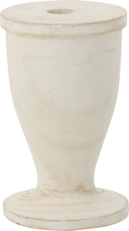 J-Line kaarshouder - hout - wit - large