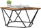 vidaXL - Koffietafel - Oude - Hout - 80x80x45 - cm - Gelaagd - Hout