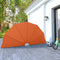 Terrasscherm inklapbaar 160 cm terracottakleurig