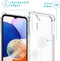 iMoshion Hoesje Geschikt voor Samsung Galaxy A14 (4G) Hoesje Met Koord - iMoshion Design Hoesje met Koord - Transparant / Dandelion