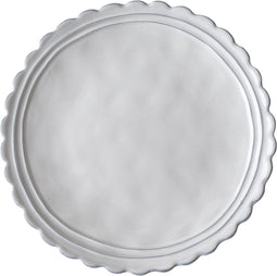Laura Ashley Artisan Collectables Borden - Plat - Ø 20cm - irregular Wit Uni