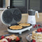Trebs Wafelijzer 13120 - Dubbel hartvormig - 1200 W - Wit