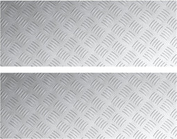 vidaXL - Aluminium - Antislipplaten - 2 - stuks - 80x30 - cm