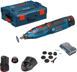 Bosch Professional GRO 12 V-LI - Accu multitool - 2 x 2,0 Ah + lader AL 1130 CV (2 stuks)