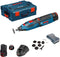 Bosch Professional GRO 12 V-LI - Accu multitool - 2 x 2,0 Ah + lader AL 1130 CV (2 stuks)