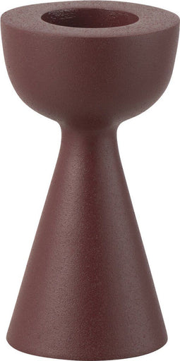 J-Line kaarshouder Cone - aluminium - kastanjebruin - small